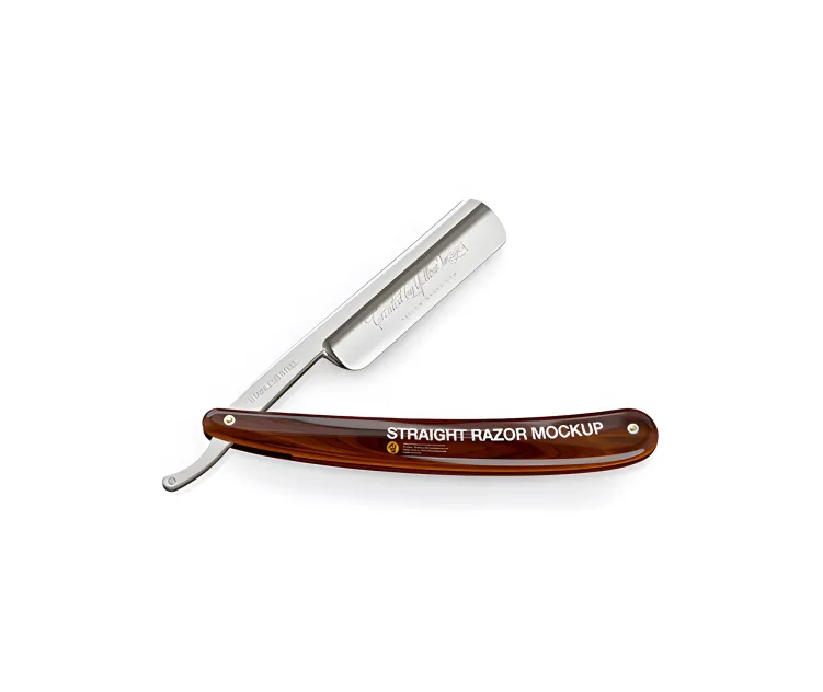 Straight Razor With Wooden Handle