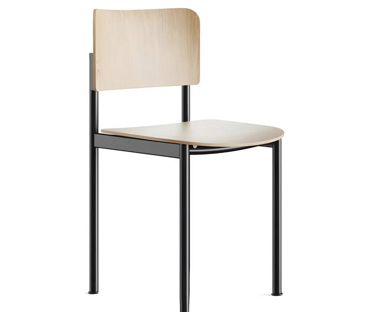 Fredericia plan wooden seat chair