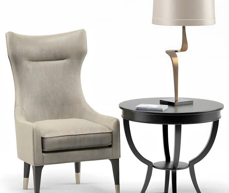 Gina chair thad lamp scheffield round end table
