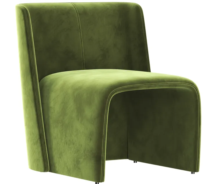 Legacy velvet armchair