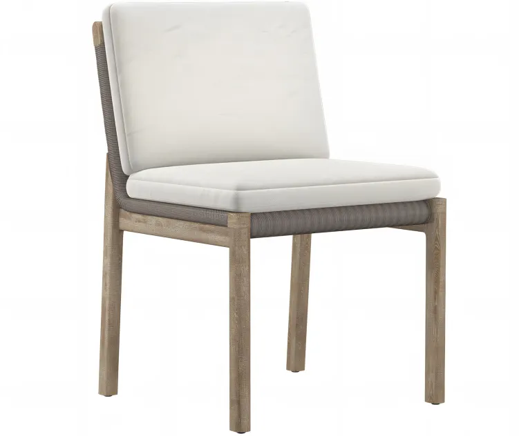 Mesa teak dining side chair