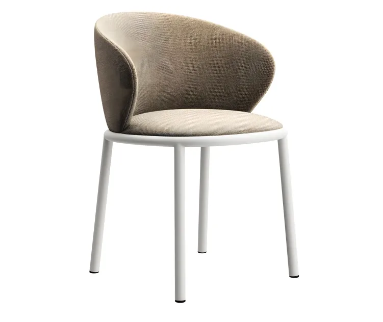 Mun chair with armrests by desalto