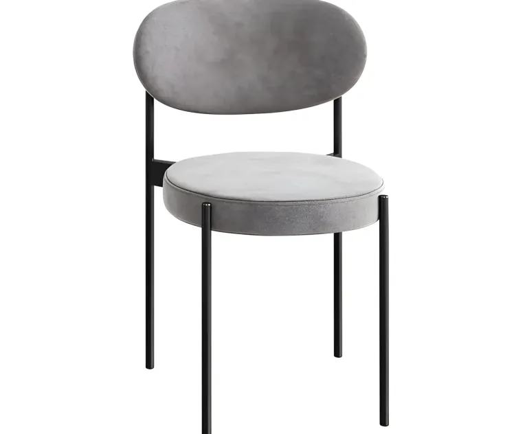 Verpan series black dining chair