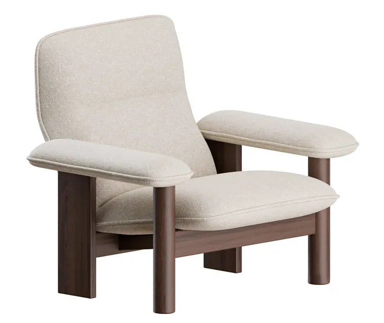 Brasilia lounge chair ottoman by menu