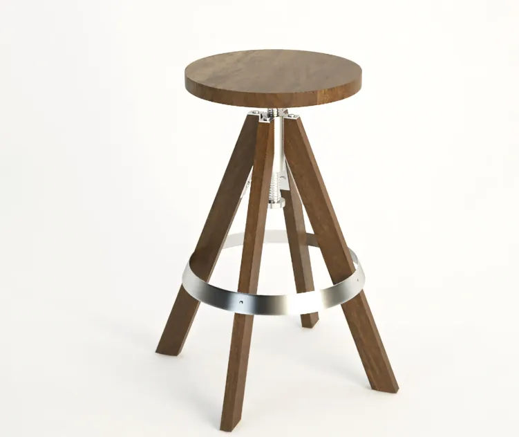 Chair rig acacia adjustable barstool