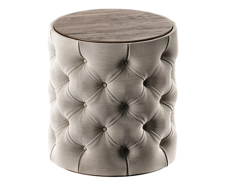Grace Round Tufted Ottoman