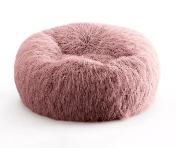 Himalayan faux fur beanbag