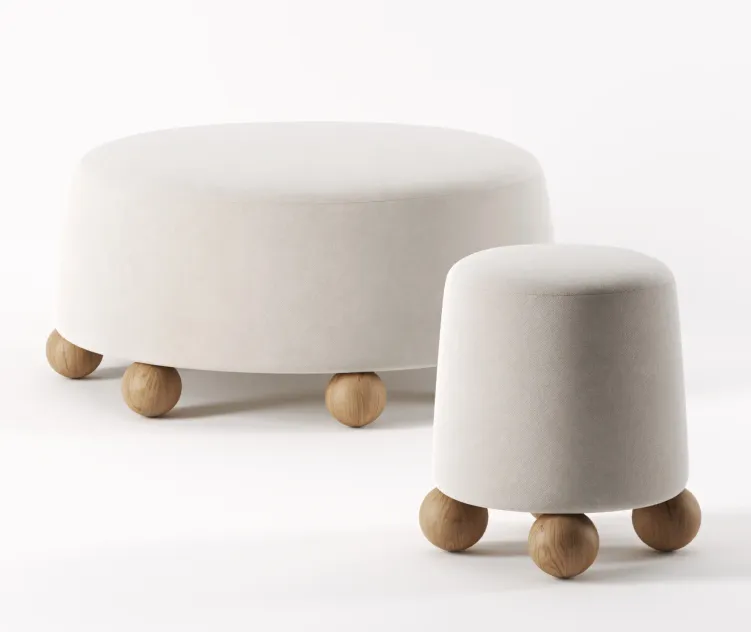Morro pouf by kelly wearstler