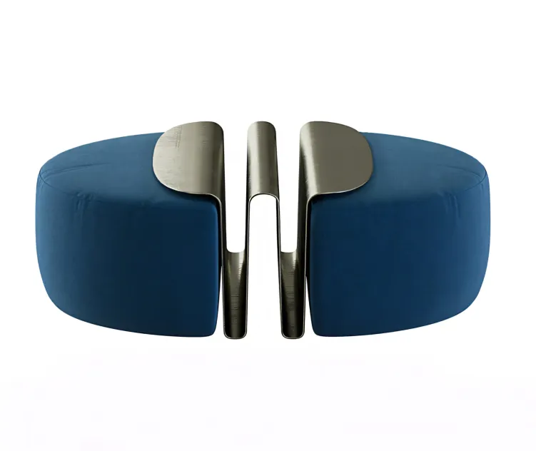 Natuzzi wave pouf