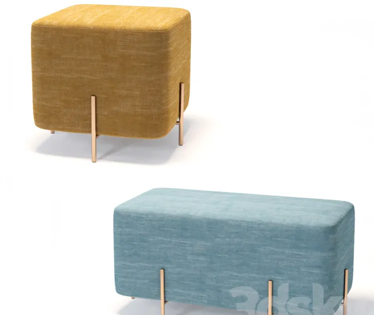 Padded stool bench sancal elephant