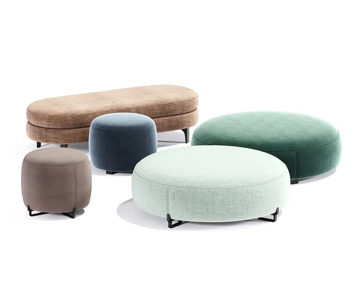 Poliform new york pouf round