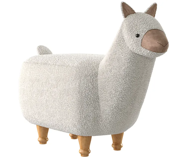 Pouf in the nursery llama from apollo