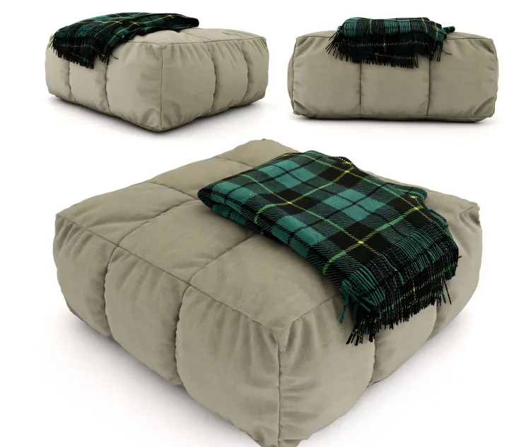 Pouf plaid