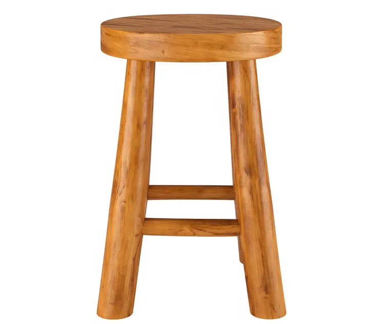 Zara home teak stool
