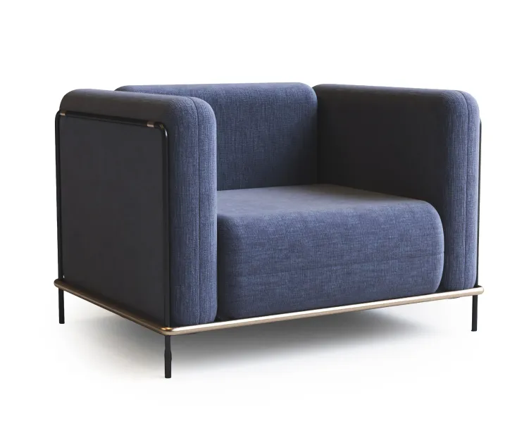 Blk arm chair