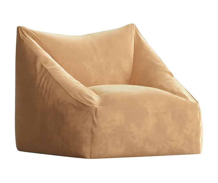 Cooper velvet bean bag chair