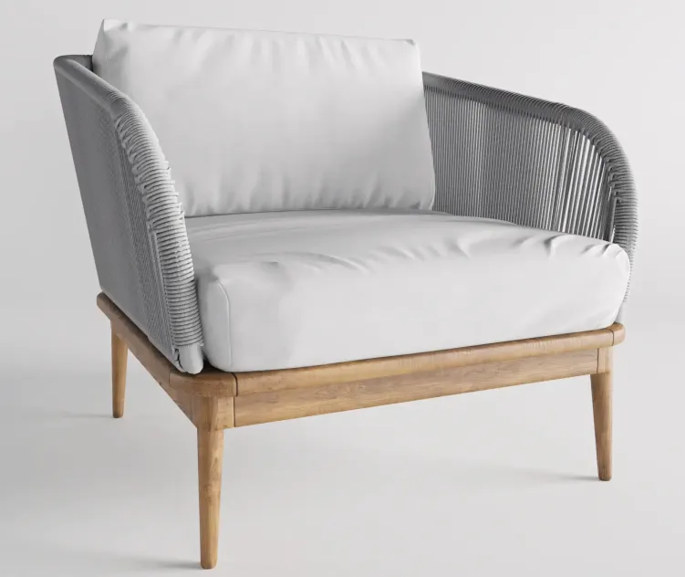 Corded weave outdoor lounge chair west elm