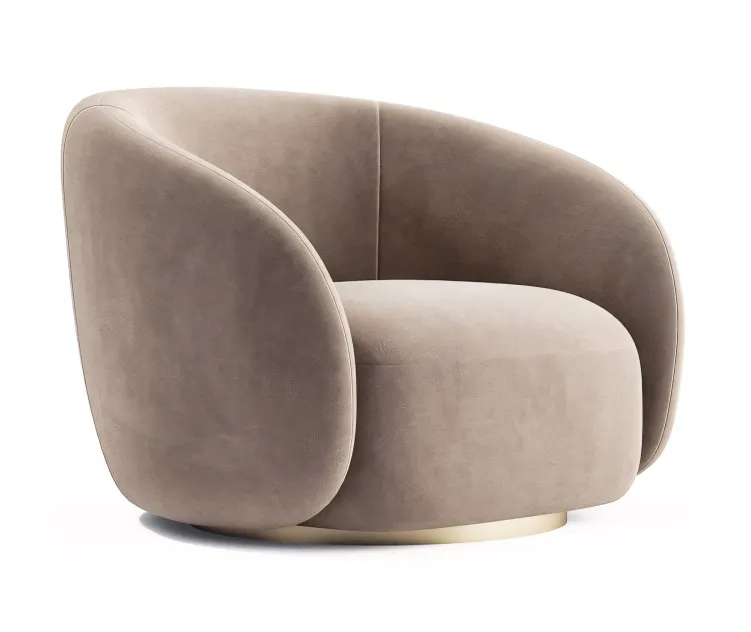 Eichholtz swivel armchair brice boucle cream