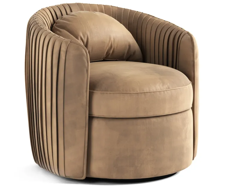 Fantasia indigo swivel armchair