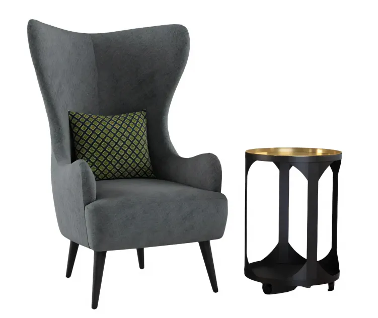 Grey armchair