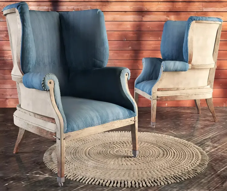 Hepplewhite wing chair