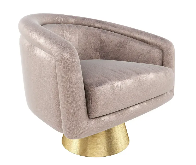Jonathan adler bacharach swivel armchair