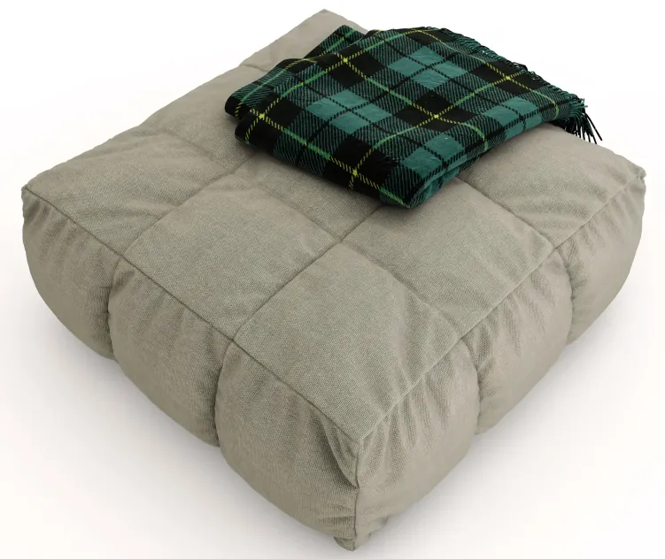 Pouf plaid