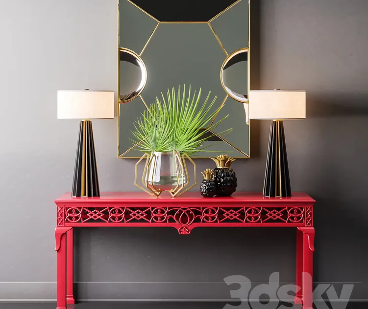 Baker irish chippendale console