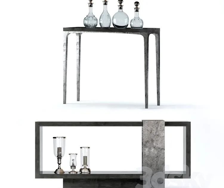 Bernhardt linea console tables