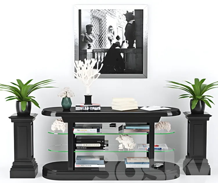 Console table pierce decorative