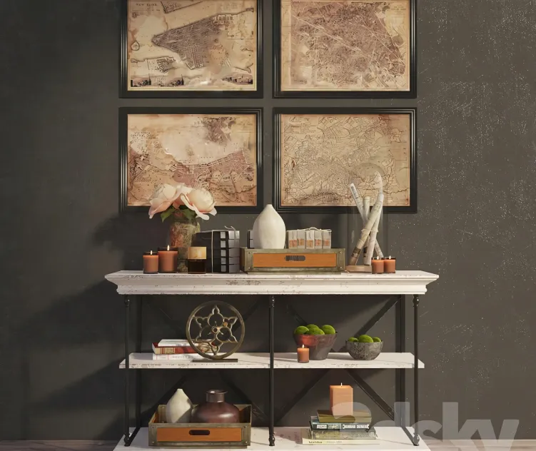Rh decor console