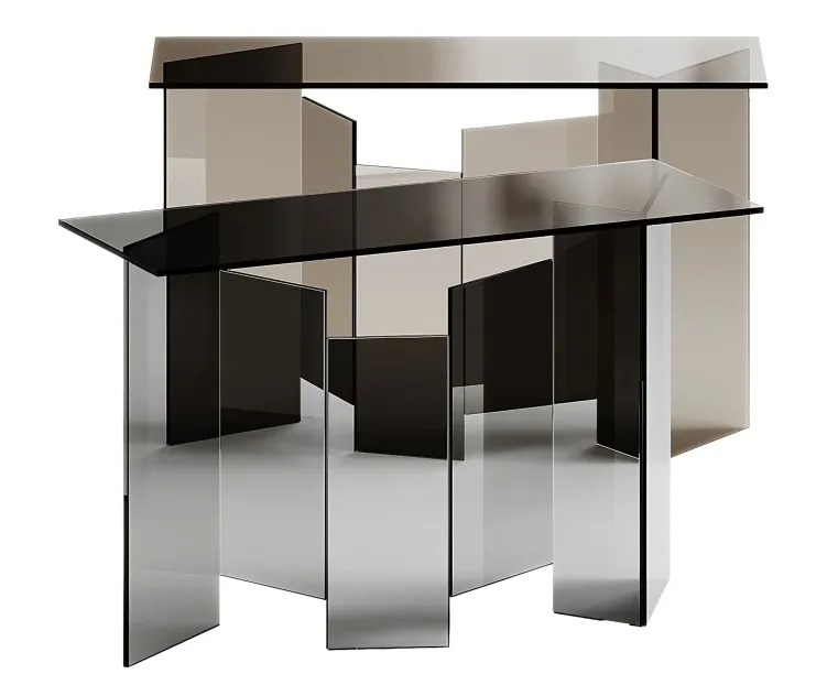 Tonelli design metropolis rectangular console table