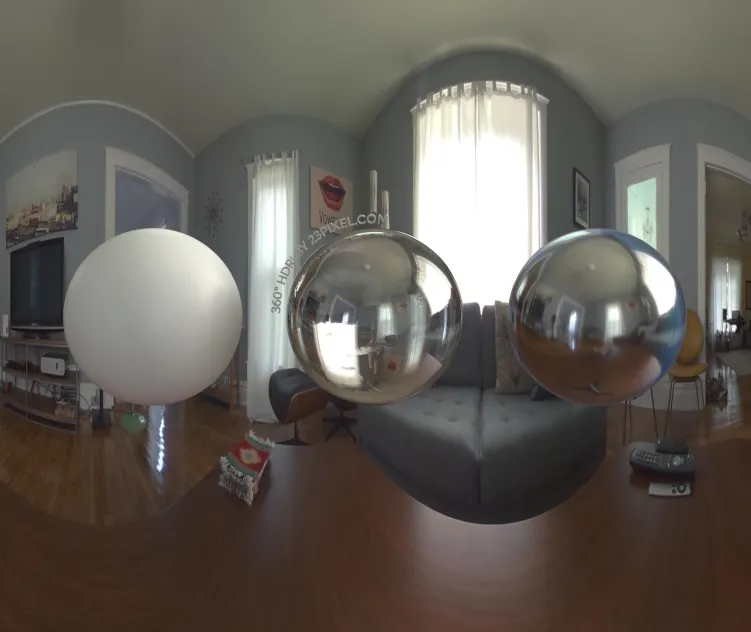 Bright michigan living room