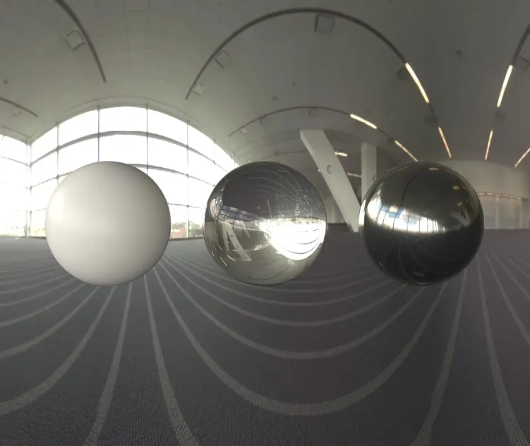 Empty convention hall