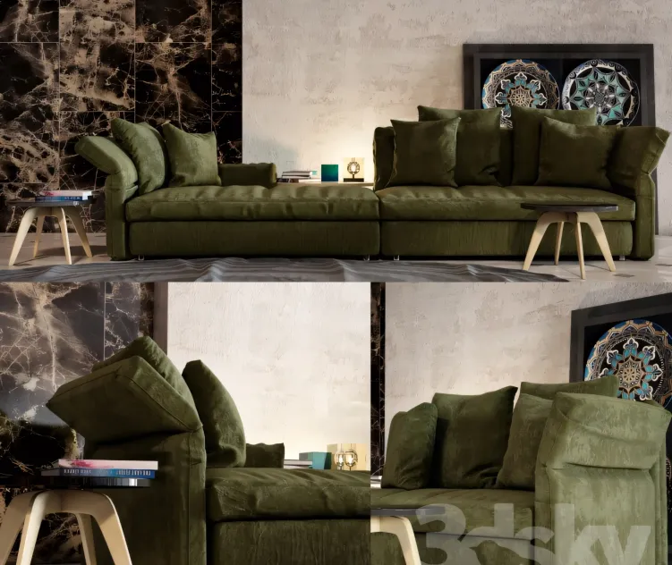 Collar sofa minotti