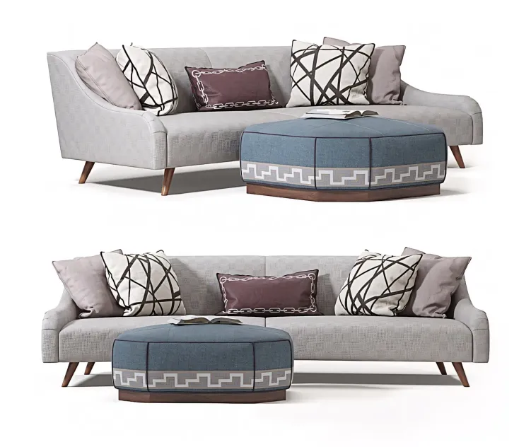 Jay jeffers custom curved sofa