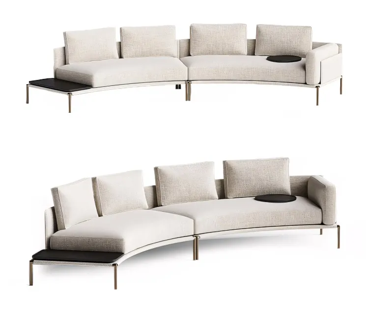 Noah curved sofa by zanotta