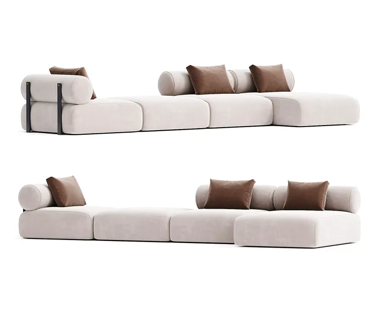 Contemporary modular system black steel