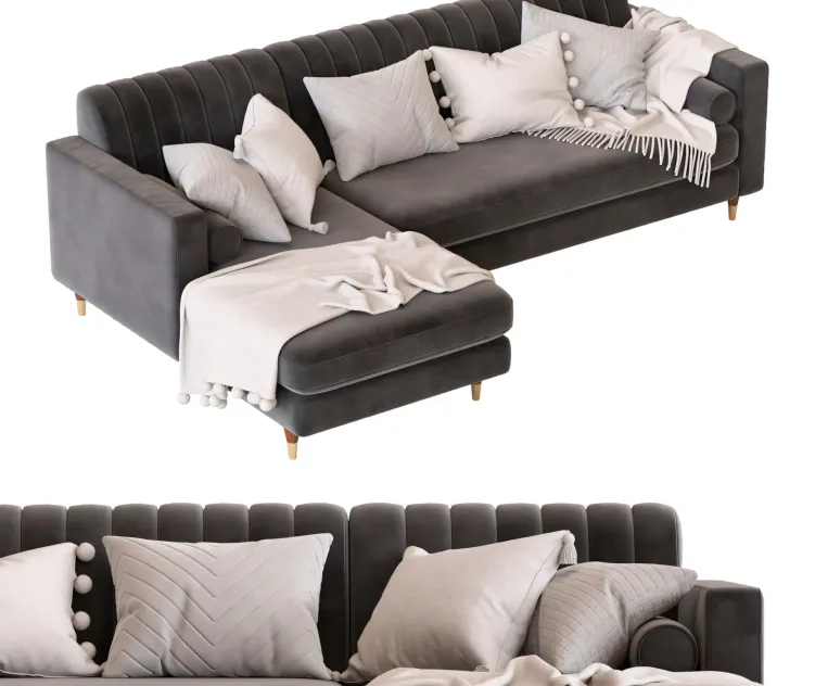 Cult furniture belgravia sofa with corner chair
