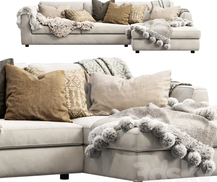 Eq cello sectional sofa