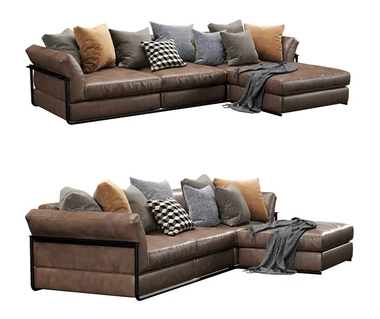 Flexform zeno chaise lounge