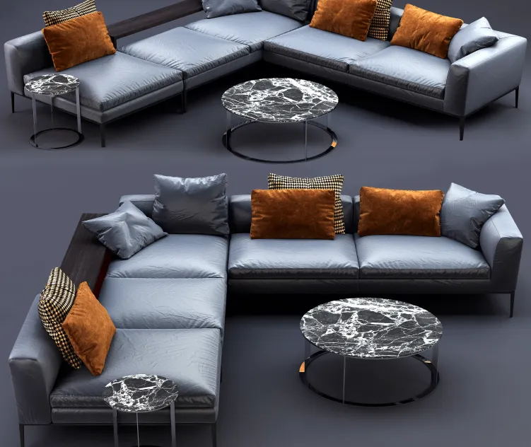 Italia michel leather sofa