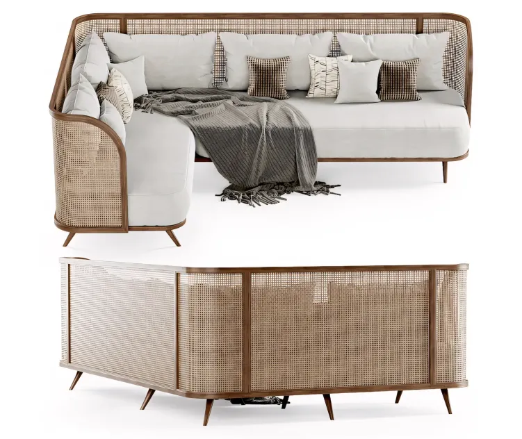 Large corner garden sofa hlc