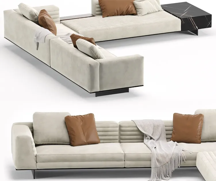 Minotti roger modular sofa