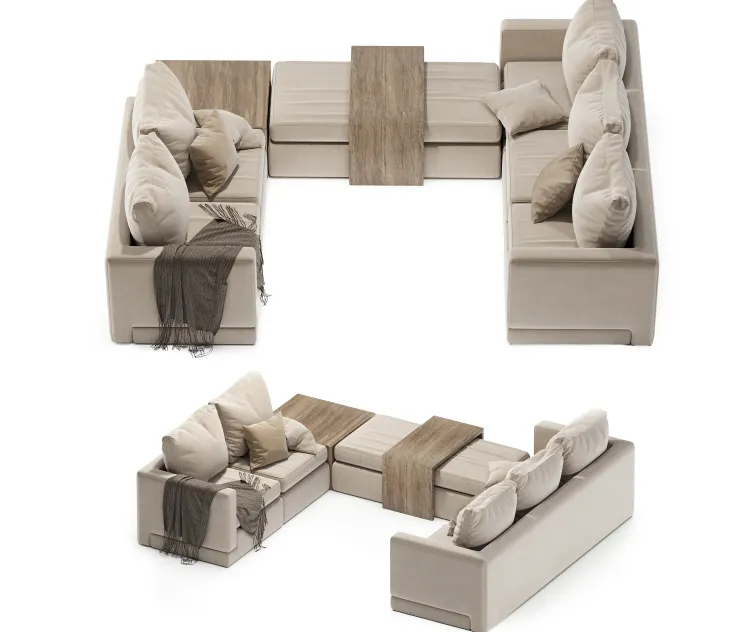 Minotti sofa cream