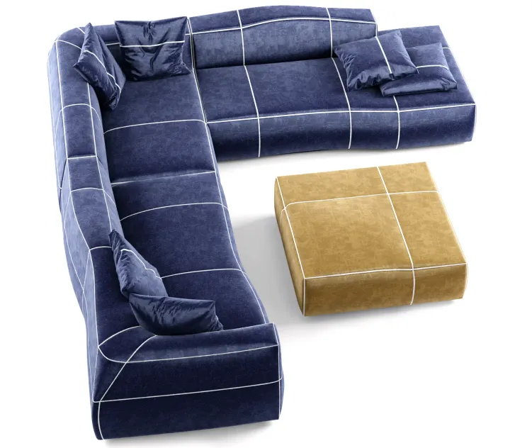 Modular sofa bend sofa