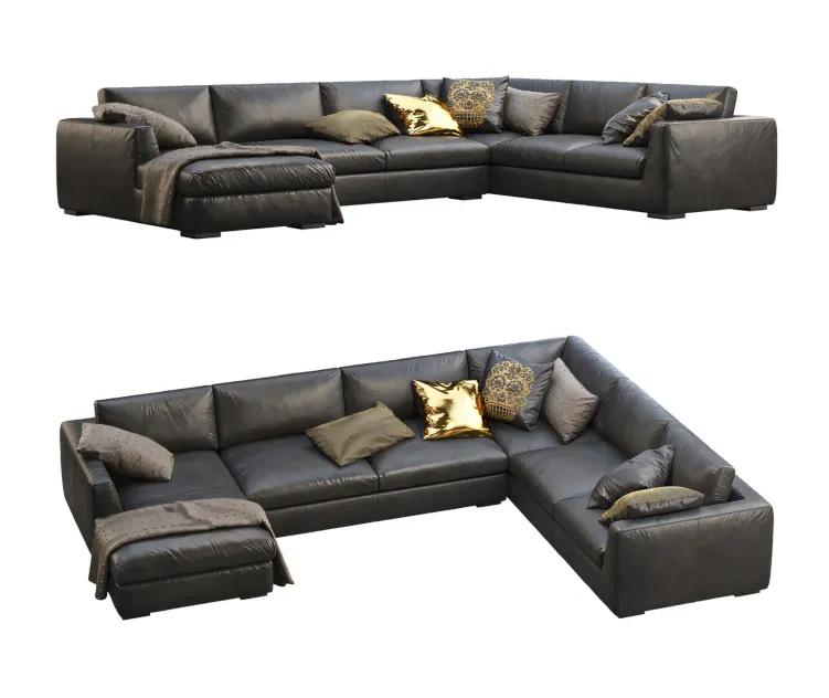 Rh modena taper arm sofa chaise sectional sofa