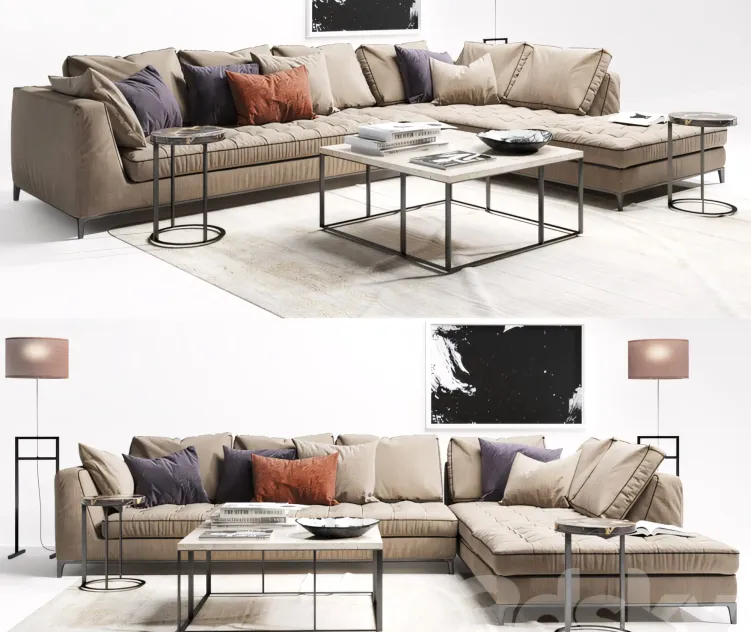 Sofa italia lucrezia with pillows
