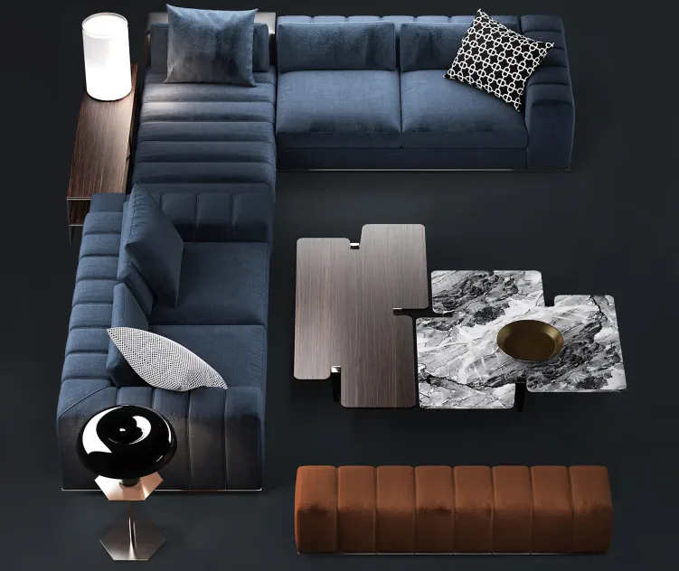 Sofa minotti freeman seating system