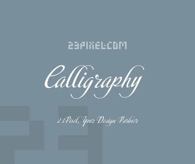 Calligraphy script